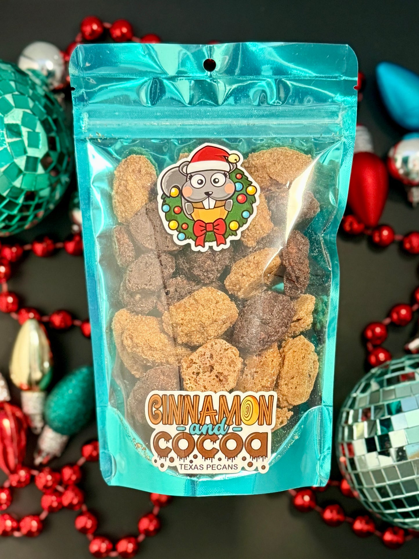 Combo Cinnamon & Cocoa Candied Pecans