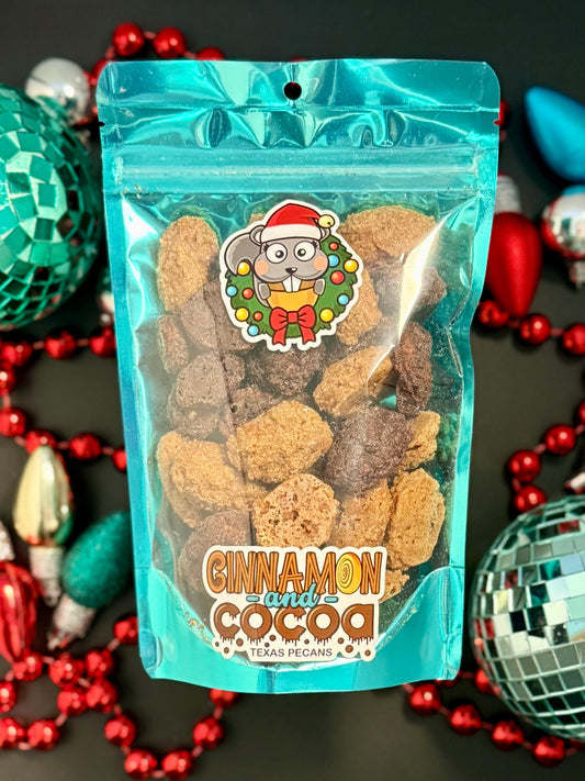 Combo Cinnamon & Cocoa Candied Pecans